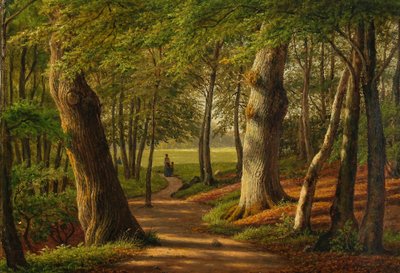 Der Wald bei Hellebæk von F.C. Kiærskou